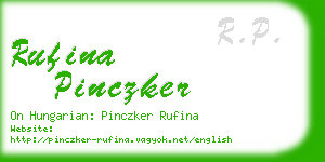 rufina pinczker business card
